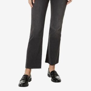 Madewell Black Mid-Rise Kick Out Jeans